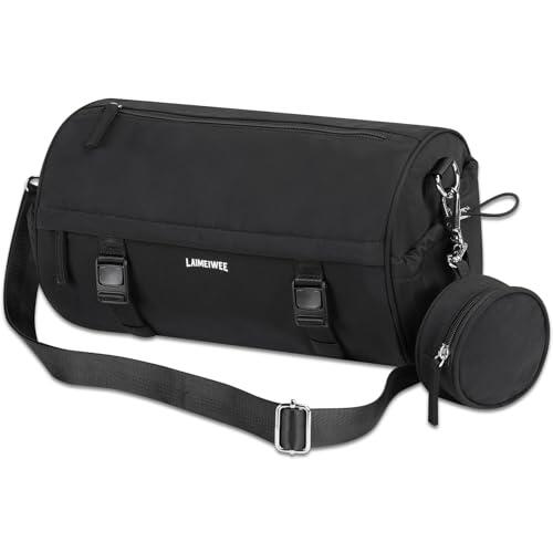 LAIMEIWEE Bolsa pequeña de gimnasio para mujer y hombre, bolsa de viaje de 11L con bolsillo húmedo y soporte para esterilla de yoga, bolsas deportivas de entrenamiento para fitness, baile, natación