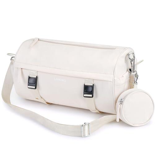 LAIMEIWEE Bolsa pequeña de gimnasio para mujer y hombre, bolsa de viaje de 11L con bolsillo húmedo y soporte para esterilla de yoga, bolsas deportivas de entrenamiento para fitness, baile, natación