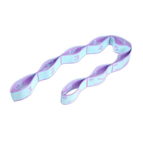 Cinturón Yoga,Banda Elástica Fitness Ajustable,con 8 Bucles,Banda de Ejercicio Altamente Elástica, Bandas Elásticas Expandibles para Pilates,Danza,Gimnasia Rítmica y Fisioterapia
