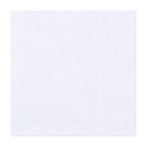 letsinstyle Telas para punto de cruz de 50 x 50 cm, tela Aida blanca en blanco, lámina para bordado en punto de cruz para adultos