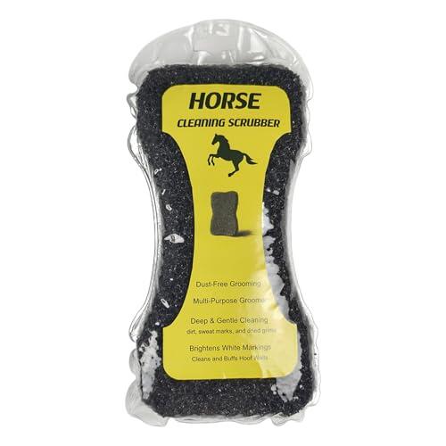 Cepillo de aseo para caballos – Esponja de baño y cepillo de cuidado equino, herramienta de limpieza y aseo de ganado para caballos, animales domésticos, ganado, granja, establo, uso en ext