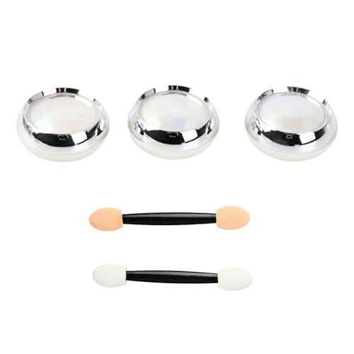 3 Colores Polvo De UñAs Cromado, Efecto Perlado Ultrafino Neonail, Efecto Perlado Nude Neonail, Accesorios Diy Para DiseñO De UñAs (Blanco, Amarillo, Verde)