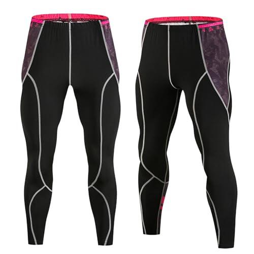 Pantalones deportivos versátiles para hombre, diseñados para el fitness, correr y ciclismo, rosa, L