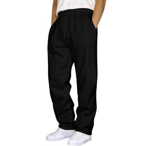 Pantalones casuales Hip Hop para hombre con cordones con bolsillos y puños para estilo urbano confidente, Le Noir, S