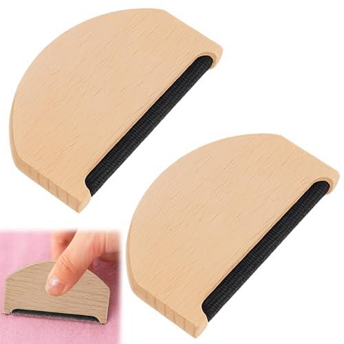 2 peines de lana de madera de haya, cepillo milagroso para caminar de lana, peine de cachemira, peine multifuncional para pilling y removedor de pilling de madera de cedro, lana para suéteres