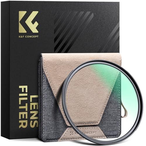 K&F CONCEPT Nano-Xcel Pro 67mm Filtro UV Profesional Marco de Latón Ultradelgado Vidrio HD 99.8% Transmisión Sin Viñeteado para Objetivos Gran Angular con 36 Capas Revestimiento Nano
