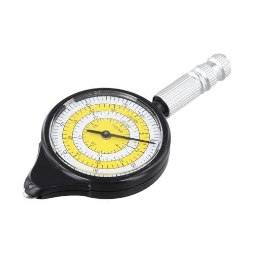 Gettimore Instrumento de medición de distancia de mapa con seguimiento de ruta curvo, cuerpo de aleación de aluminio, 95 x 45 x 12 mm, cartografía y navegación