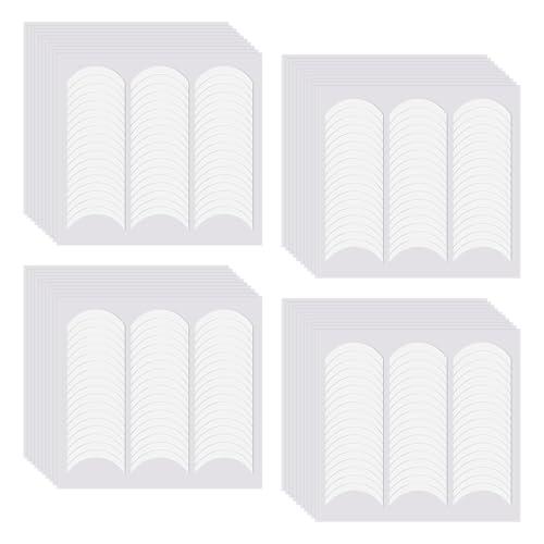 SYEYCW 1920 Piezas Autoadhesivas Plantilla de Manicura, 40 Hojas Blancas Pegatinas Para Uñas Francés, Pegatinas de Uñas Francesas en Forma de Media Luna, Herramientas de DIY Decoración Manicura