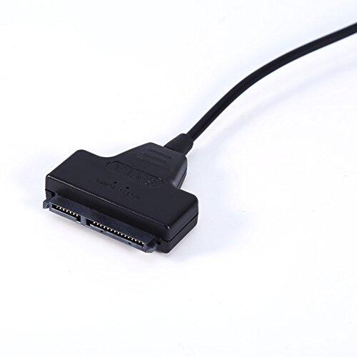 RASTKY Adaptador de Cable 7 + 15 de 22 Pines a USB 2.0 Para Unidad de Disco Duro HDD de 2,55 con Cable de Alimentación USB - Indicador LED Plug & Play - Para Usuarios de Mac y - Peso Ligero de 35