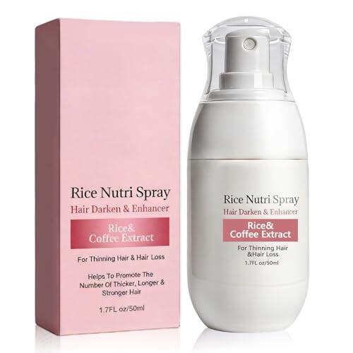 50ml Spray de Agua de Arroz, Sérum Capilar De Arroz, Spray Auxiliar Capilar, Acondicionamiento y Hidratación, mejora la apariencia las raíces, Ideal para Hombres y Mujeres
