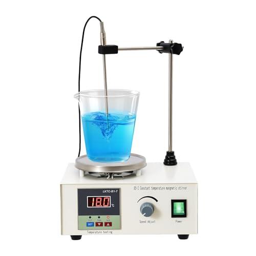 Agitador magnético de 250 W, 2000 ml, ajustable, con pantalla digital, 2000 rpm, agitador magnético para laboratorios