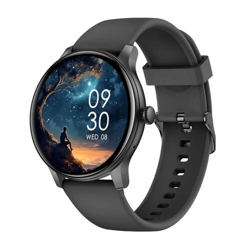 AcclaFit Reloj Inteligente Mujer Hombre, 1.85" Smartwatch con Llamadas Bluetooth, 140+ Modos Deportivos con SpO2/Pulsómetro/Monitor de Sueño/Podómetro, Impermeable IP68 para Android iOS