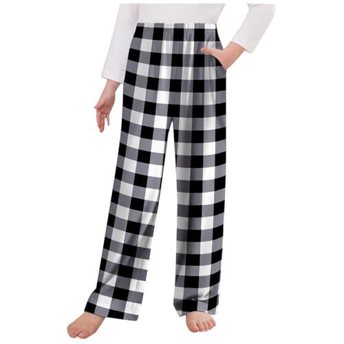 Generisch "Pantalones infantiles relajados, ropa de dormir suave y cómoda para el hogar y al aire libre", Negro , 11-12Years