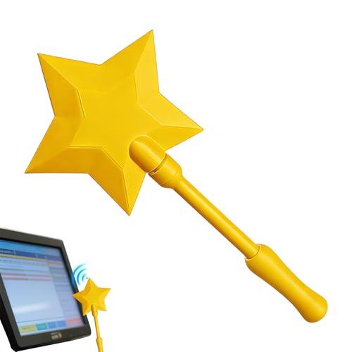 Varitas De Tarjeta De Crédito - Varitas Mágica De Tarjeta De Crédito Impresa En 3D | Portatarjetas Portátil Con Forma De Estrella Para Pagar Con Grifo Para Bromas, Compras Y Pagos Sin Contacto (Oro)