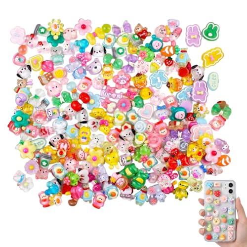 KAHZOR 50 Piezas Conjunto de Charms de Slime Lindos,Accesorios de Resina,Abalorios de Uñas 3D,Nail Charms y Dijes de Uñas,Decoración Uñas,Resina de Caramelo,Decoración Artesanal Brillantes