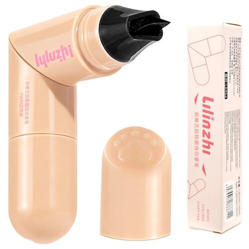 Negro Eye Liner Stamp,Sello de Delineador de Ojos de doble cabeza,Eyeliner Stamp Waterproof, Natural, las manchas, de secado rápido, ideal para fiestas, viajes, trabajo y bodas