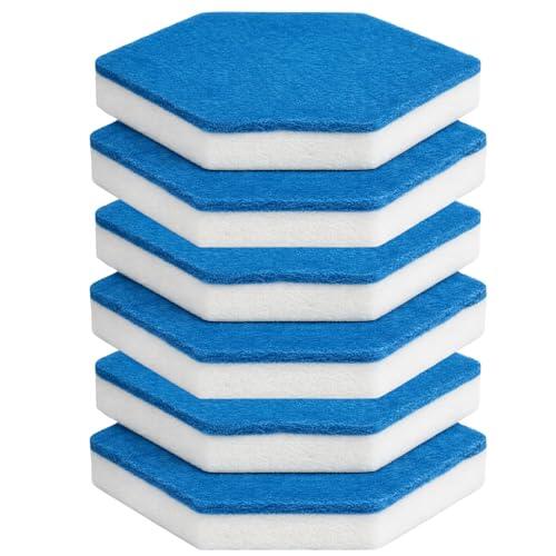 GSGFUIS 6 piezas de repuesto para mopa, esponja de repuesto para baño y bañera, repuesto compatible para limpieza de baño, duradero y rápido cambio