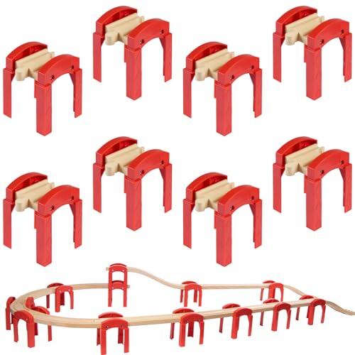 Expande las Vías de tu Tren de Madera con el Puente Compatible Mirthben