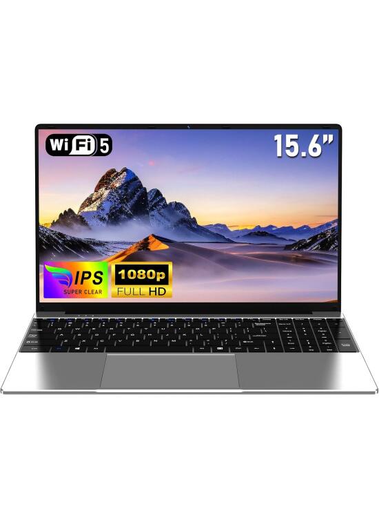 15.6 Pulgadas Ordenador Pc Portatil Computadora Processor 4425Y, RAM 8GB SSD 256GB 2026 Laptop, 5000Mah/1920x1080P/Webcam/Ranura para Tarjeta TF