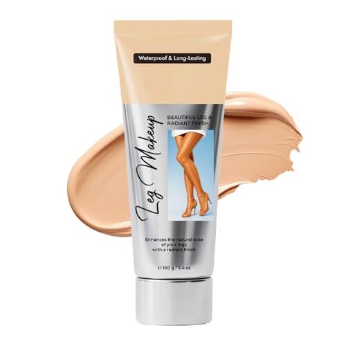 Maquillaje de piernas resistente al agua, Body Coverage Perfector, maquillaje corporal y piernas para tono de piel uniforme, crema para varices y tatuajes, cubierta de tatuaje resistente a las manchas