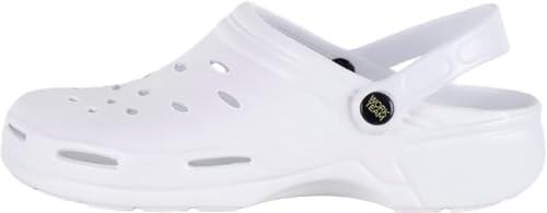 WORKTEAM Zueco Ultraligero de EVA Ergonómico y Anatómico, con Ventilación y Tira de Sujeción en Talón. Unisex Blanco 38