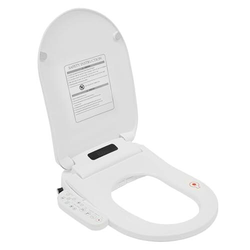 Asiento de Inodoro Inteligente, Tapa con Calefacción y Ducha, Mando Digital, Blanco, para Baño, Hotel, Uso Público y Privado, 220V EU
