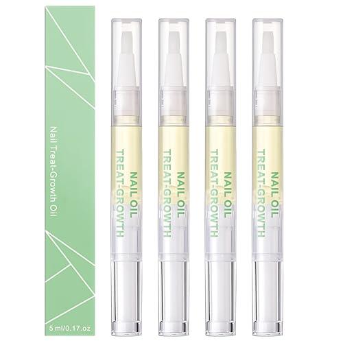 4 Piezas Nail Care Pen Nutrición Profunda, Nail Care Pen Ingredientes Naturales Suave y Eficaz Uñas Fuertes Promover el Crecimiento de las Uñas Hazlas Más Hermosas
