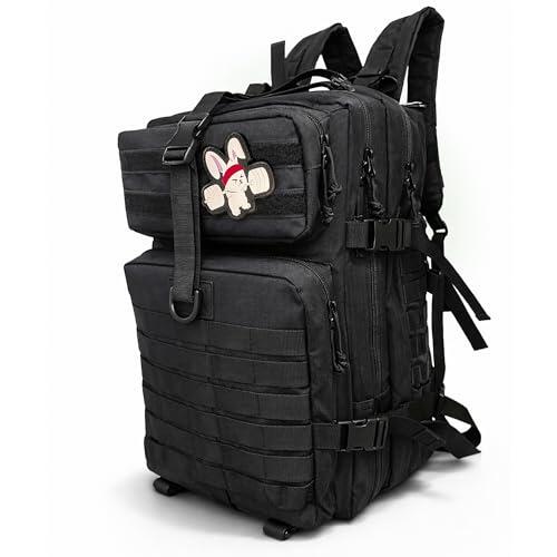 OZABRA Mochila Tactica 45L con Parche Bordado Incluido y Sistema MOLLE – Mochila Crossfit Mujer y Hombre Diseño Cómodo y Resistente para Entrenamientos Intensos, Viajes y Aventuras Outdoor