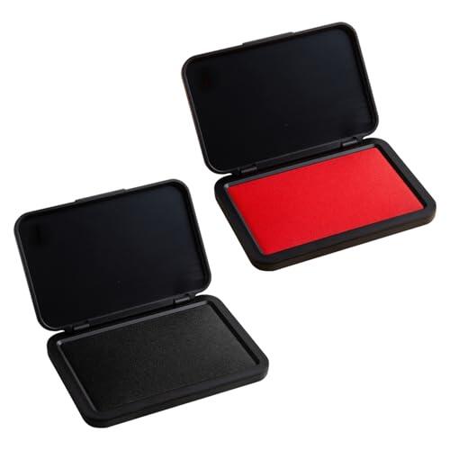 CHROMACRAFT 2 Cajas De Lechada De Impresión, Mesa De Estampado De Suministros De Oficina, Firma De Contratos De Documentos, Secado Rápido Y No Es Fácil De Difuminar, Rojo.