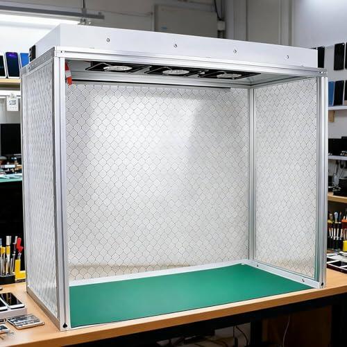 Campana vertical de flujo laminar con sistema de triple ventilador para banco de trabajo sin polvo en salas blancas y aplicaciones de laboratorio