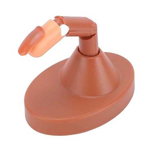 BRRNOO Kit de Dedos para Práctica de Uñas, 3 Dedos Artificiales con Base para Entrenamiento para Principiantes, Conjunto de Dedo Medio con Articulación Marrón, Diseño Realista,
