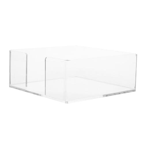 LIFKICH Servilletero acrílico transparente para el hogar y la restauración con material reutilizable y diseño práctico