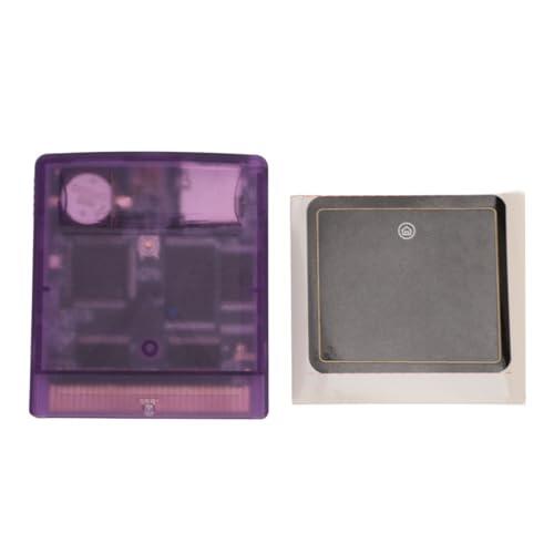 Generic Cartucho de Juego de Tarjeta de Memoria Flash Cartucho de Video de Juego Profesional 1000 en 1 Tarjeta de Memoria 8G con Soporte USB para Gameboy Color Advance SP Light Pocket (Púrpura