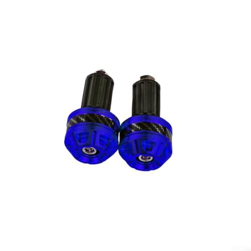 Gdfnmogo Pesos de extremo del manillar de motocicleta, construcción de fibra de carbono para una durabilidad ligera, dorado/negro/azul/rojo, 2.4 x 1.2 x 1.25 pulgadas, se adapta (BWQ-055 azul)