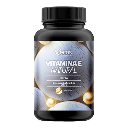 Vitamina E Natural 400 UI en Perlas – Cápsulas Blandas Antioxidantes con D-Alfa Tocoferol