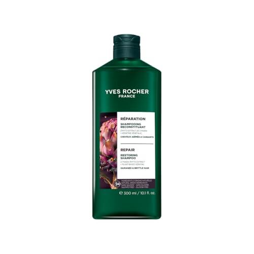 Yves Rocher Acondicionador Anti-rotura – Para cabello dañado y quebradizo – 99% menos rotura desde el 1er uso – Con cynara y queratina vegetal – Sin siliconas – 200 ml