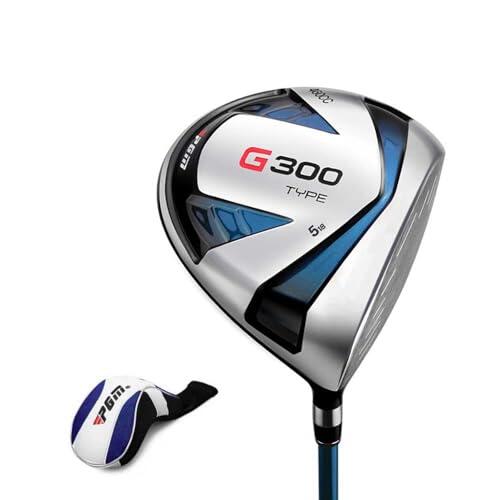 #1/3/5 Wood Club G300 - Cabeza de titanio para zurdos y diestros, conductor de golf de alto rebote, madera de Fairway, híbrido, flexible rígido con cubierta para la cabeza (derecha, #5 con grafito S)