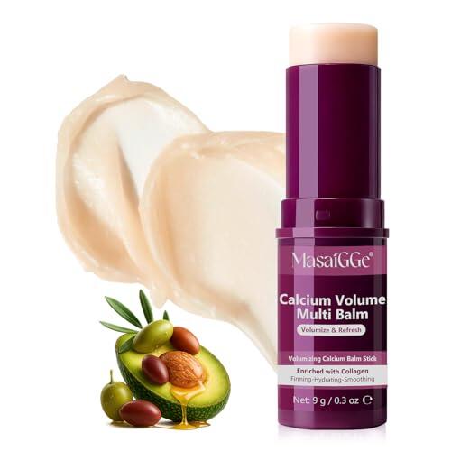 Calcium Volume Multi Bálsamo – Antiedad y reafirmante Skincare Stick con colágeno y calcio, contra ojeras y arrugas, hidratación intensa para cara, ojos y cuello, 9 g