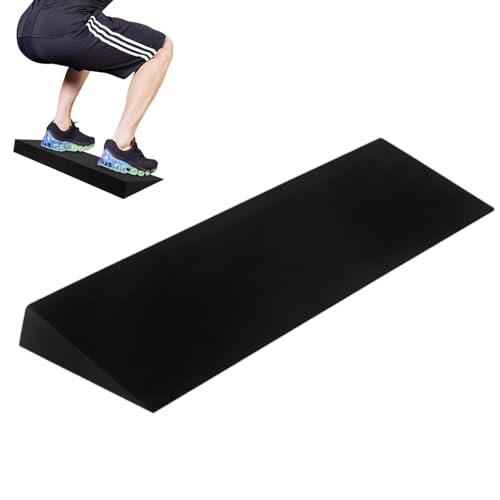 Genérico Cuña Sentadillas Larga, 51x15x5cm Tabla Inclinada para Sentadillas Reutilizable, Tabla Inclinada Estirar Ajustable, EVA, para Pilates, Estiramientos, Flexiones, Planchas