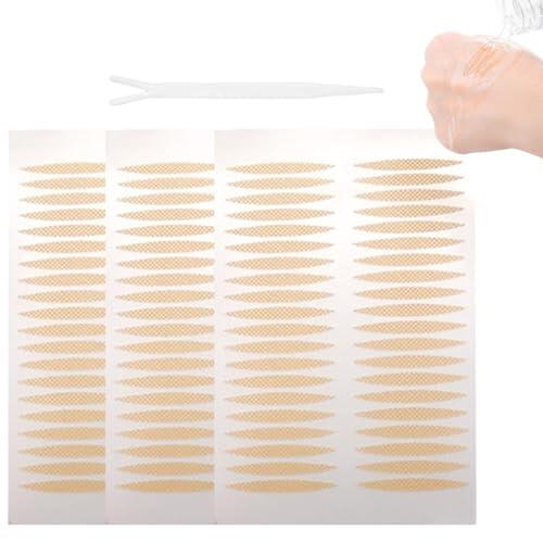 Cinta de párpados - Tiras de blefaroplastia con fibras unidas | Tiras de elevación de párpados invisibles sin pegamento, cintas de párpados dobles naturales, adecuadas para monólidos o desiguales