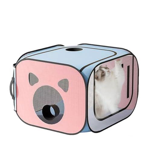 De Secador De Pelo Para Mascotas - Red De PVC De Tela Oxford, 20.5 Pulgadas, Jaula De Secado Plegable Portátil, Flujo De Aire Rápido | De Secadora Para Gatos A