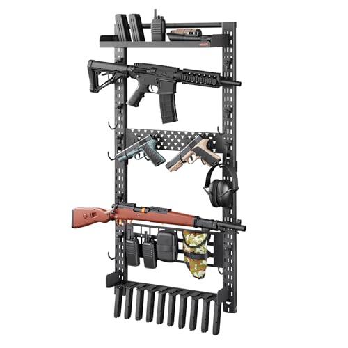 Optimice el espacio de almacenamiento para sus armas de fuego con seguridad y orden