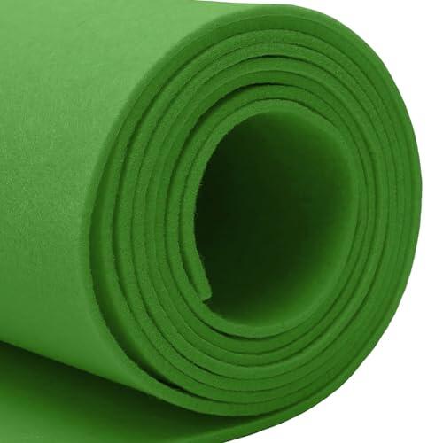 LUPATDY Tela de Fieltro Verde Manzana 30cm x 250cm, Rollo de Fieltro por Metros, 2mm de Grosor, Tela de Fieltró Color Liso para Patchwork, Costura, Manualidades, Decoración