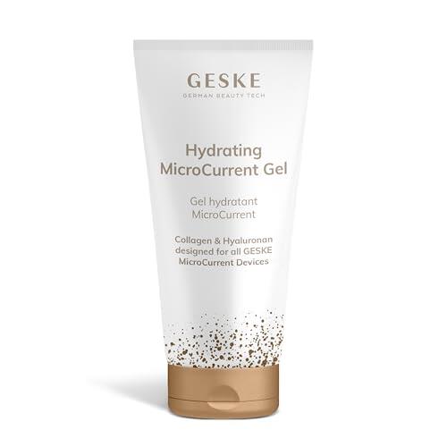 GESKE Gel hidratante microcurrent | imprescindible para todos los dispositivos GESKE MicroCurrent | Cuidado facial con glicerina | Cuidado suave | Gel de contacto a base de agua | Sin experimentos con