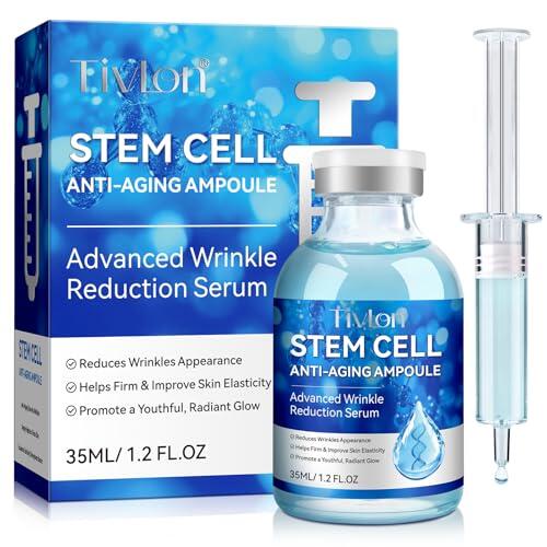 Sérum de células madre para cara y cuerpo, suero de microneedling, ampolla antiedad para reducir las arrugas y reafirmar la piel, esencia facial hidratante para usar con y sin micro agujas