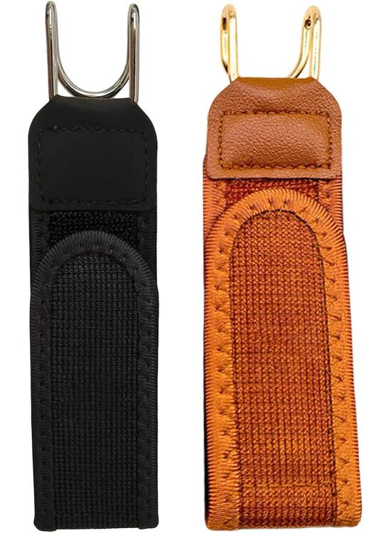 Genérico 2 Piezas Cinturón Sin Hebilla Kit Con Gancho Metálico, Cinturón de Cintura Invisible Para Hombres Y Mujeres, Cinturones Tácticos Laterales Ajustables, Para Pantalones Y Pantalones Cortos