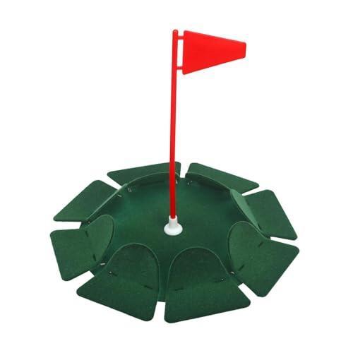 KIXZSAZ Disco de Putting Ligero y portátil para Exteriores Que añade emoción a la práctica de Golf. Vaso de Putting con Bandera incluida. Vaso de