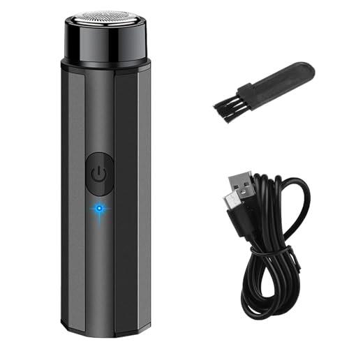 Maquinilla De Afeitar Eléctrica Lavable Para Hombre, Mini Afeitadora Eléctrica Portátil | De Barba Recargable Por USB, AfeitadoraDe Bolsillo, Compacta Lavable, Uso En