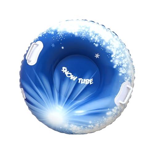 Trineo Hinchable para La Nieve con 2 Asas, Materiales De PVC para Climas Fríos, Juguetes De Invierno para Exteriores, Juegos Deportivos, Rescate En Playa, Navidad, Actividades En La