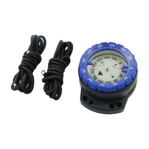 Brújula de Buceo, brújula de Kayak, Brújula de Buceo subacuática Resistente al Agua con Cuerda, resplandeciente con Ventana Lateral, Accesorios de para una fácil navegación